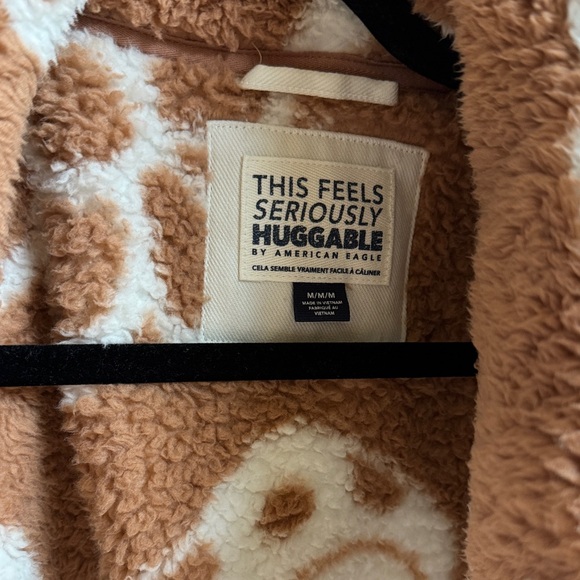 Cozy Brown and White Floral Jacket - Picture 2 of 3